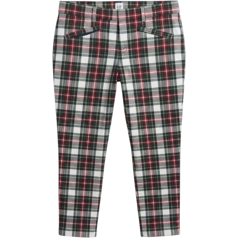Gap Womens Plaid Signature Skinny Ankle Pants Tartan Plaid Size 6 30x27